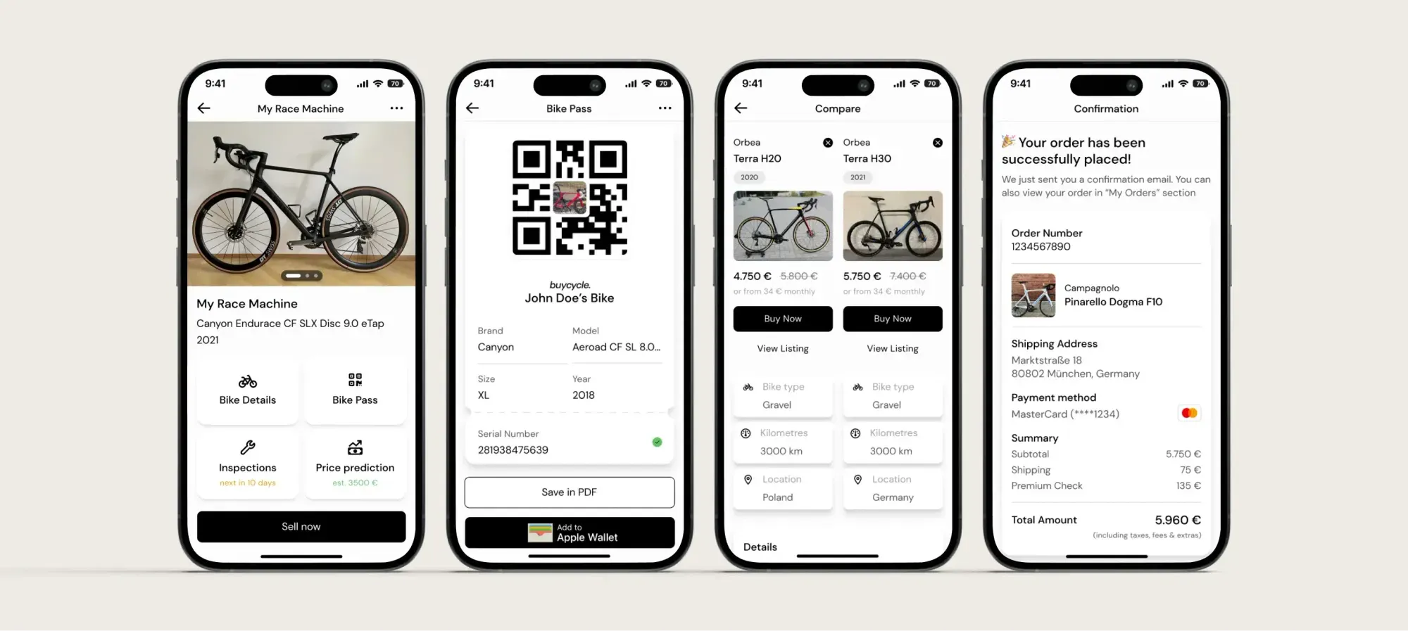 The buycycle mobile app