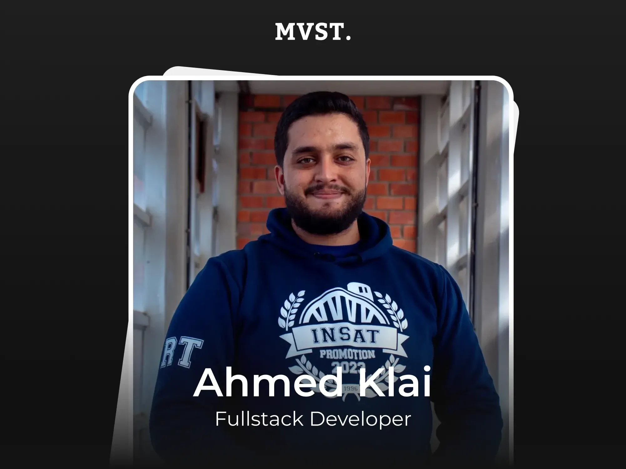 Welcome to MVST, Ahmed!