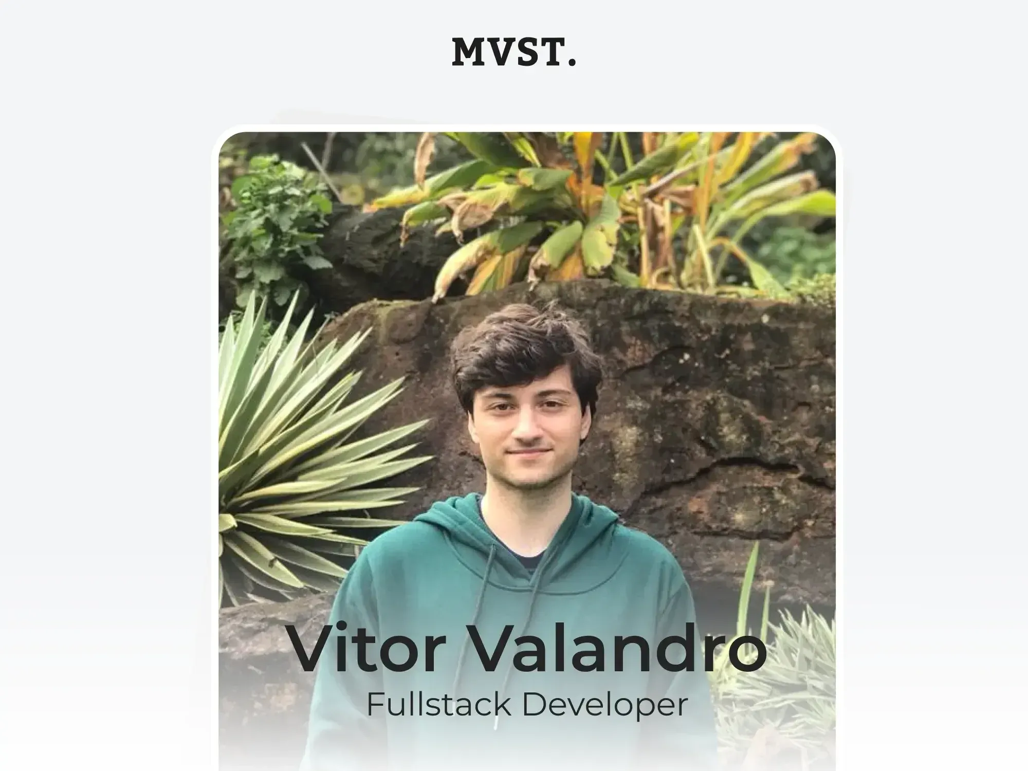 Welcome to MVST, Vitor!