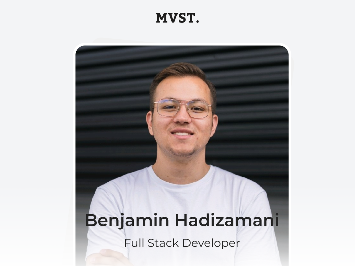 Welcome to MVST, Benjamin!